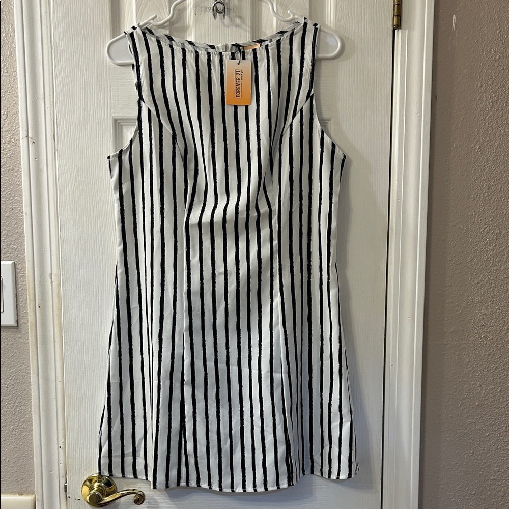 Forever 21 Monochrome Striped Dress